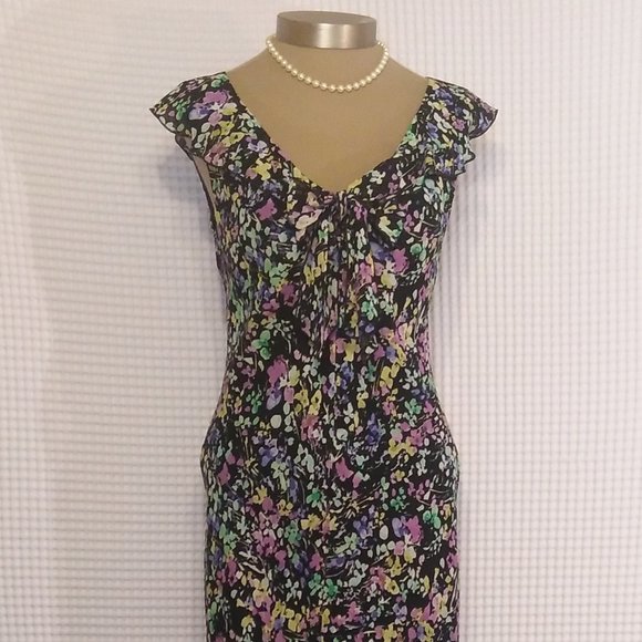 Jones New York Dresses & Skirts - FINAL! JONES NY SLEEVELESS BLACK / FLORAL DRESS